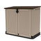 Keter Store-It Out Midi Outdoor Garden Storage Shed, Beige and Brown, 130 x 74 x 110 cm
